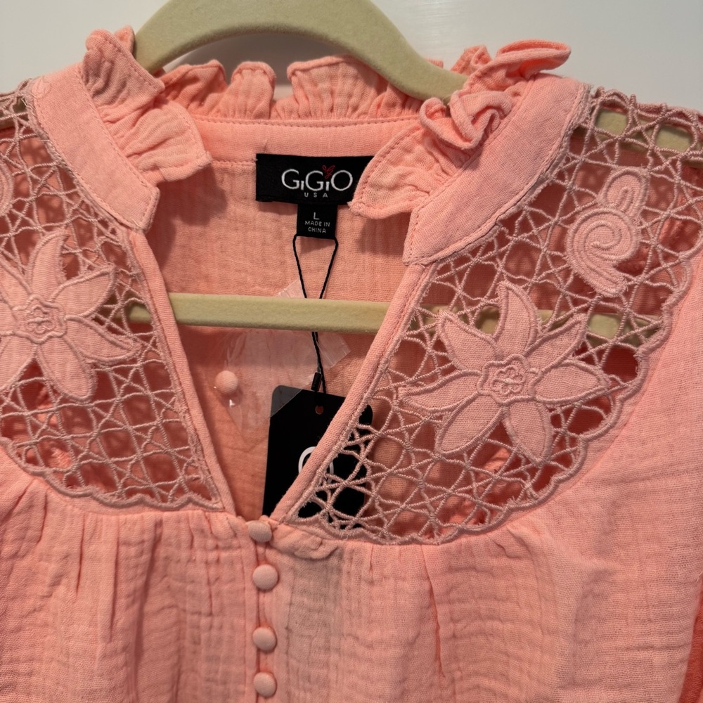 Peach Cotton Top